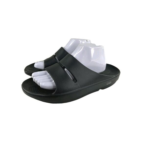 Oofos Ooahh Slide Men’s Recovery Sandals US 10 Black Slip-On Shoes main image 6